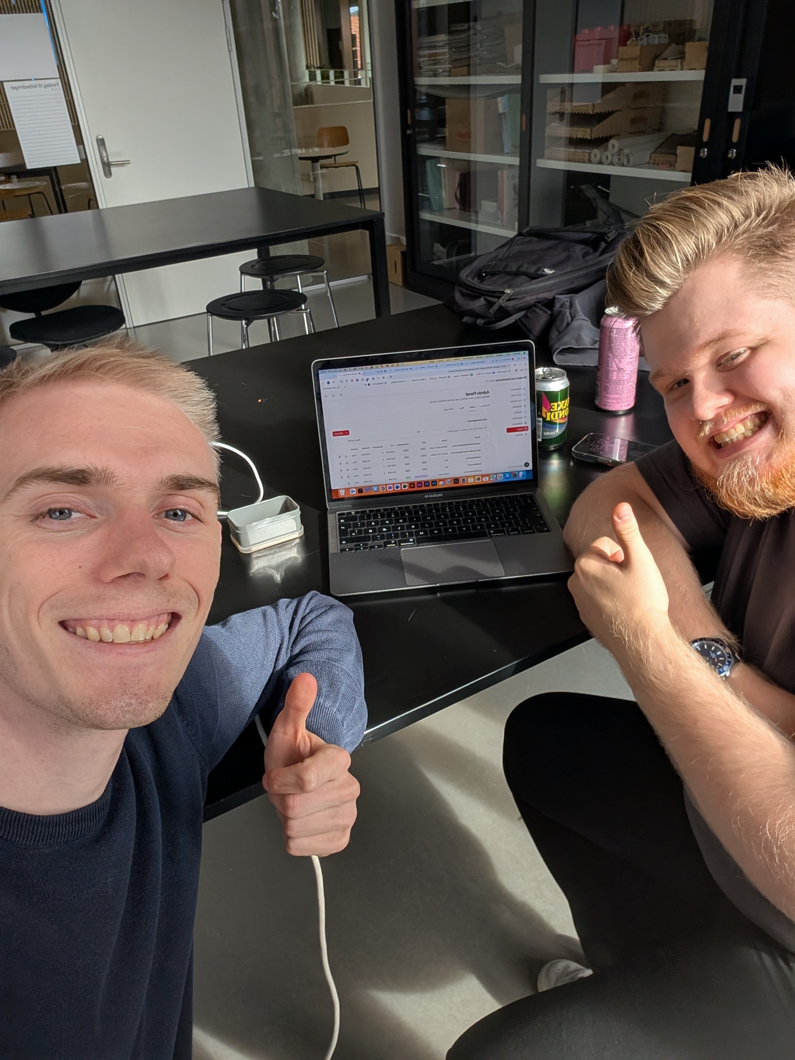 Første udkast til Direkte's software platform der skal revolutionere live shopping i Norden