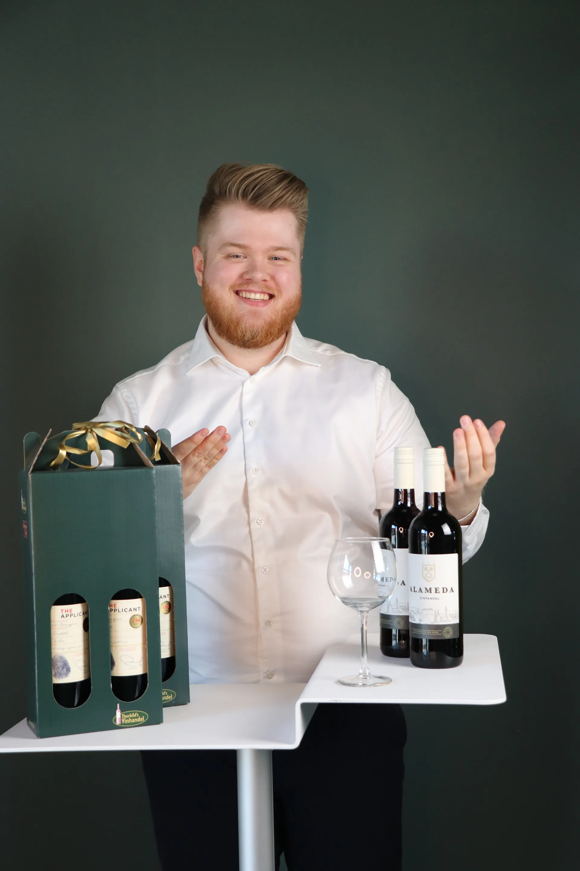 Produkter stillet op til et kampagne-show